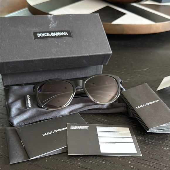 Dolce & Gabbana Women’s Black Purple ombré tint Sunglasses main image 5